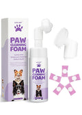 No-Rinse Paw Cleaner Foam with Silicone Scrubber